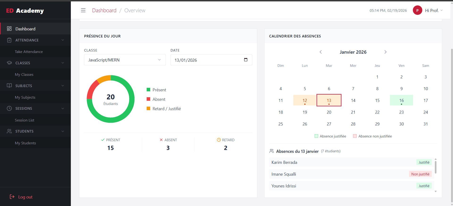 ED-Academy — Teacher Dashboard 2