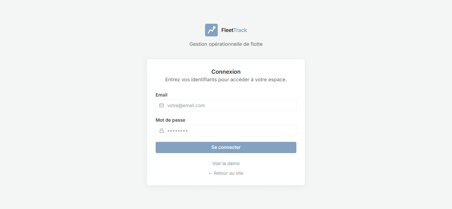 FleetTrack login