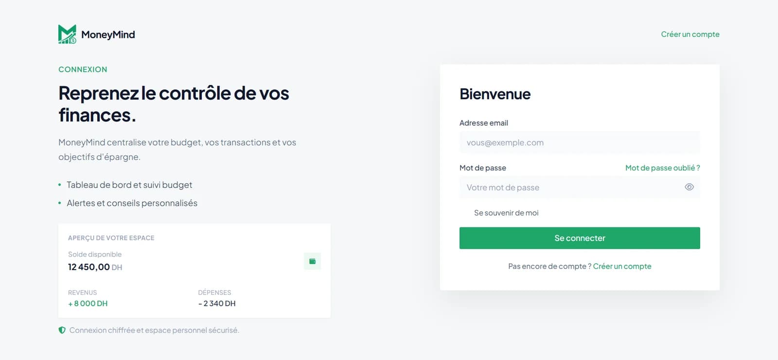 MoneyMind login
