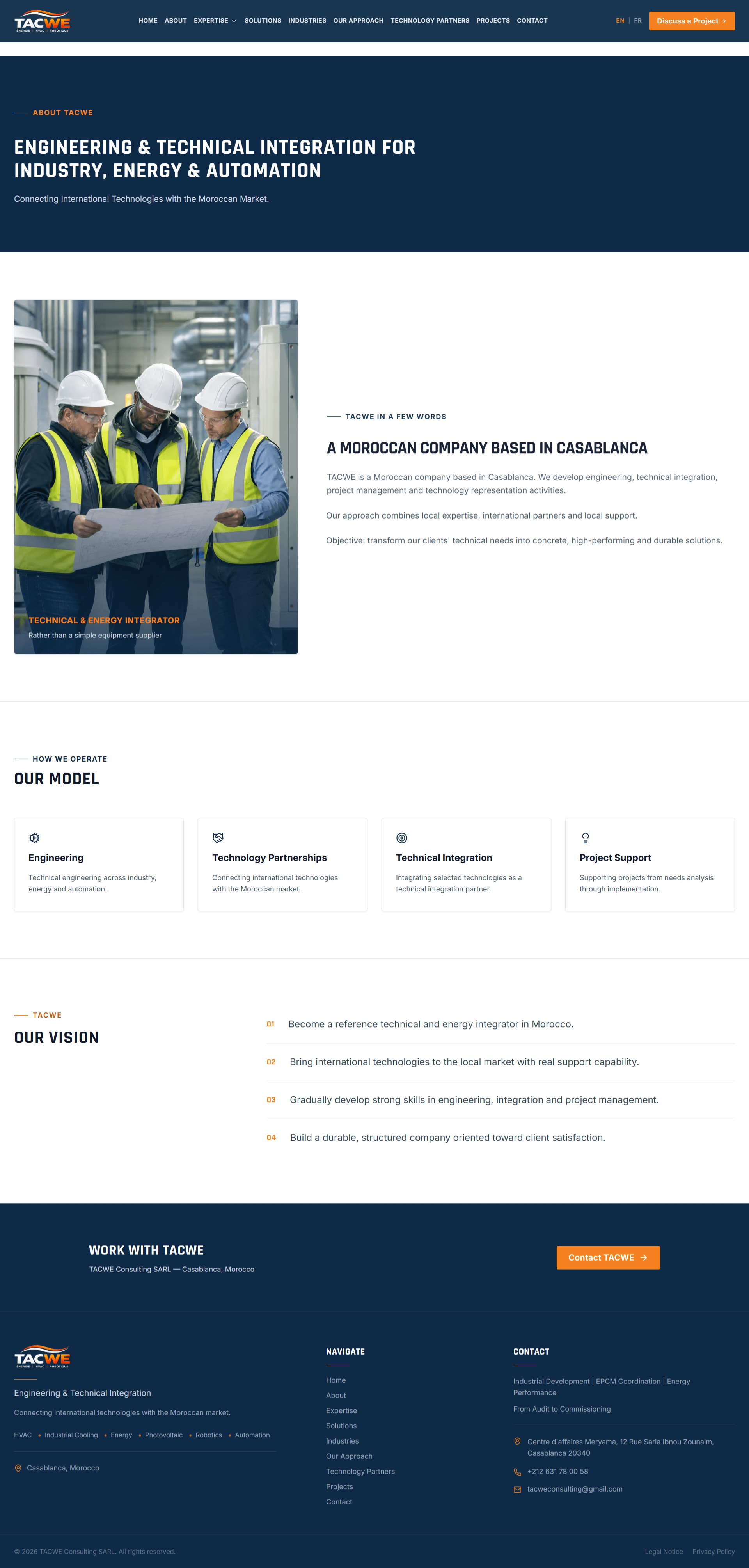 TACWE Consulting — About