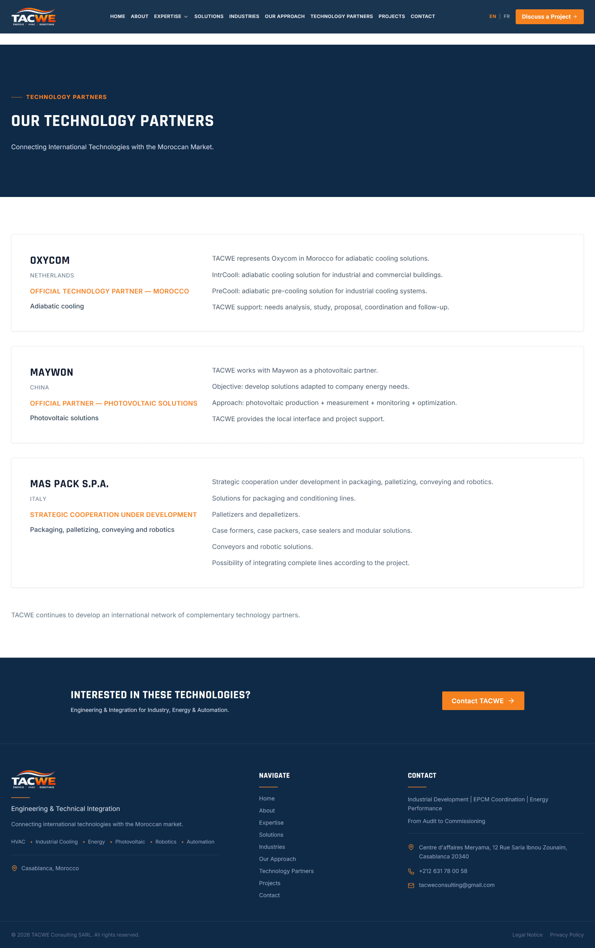 TACWE Consulting — Partners