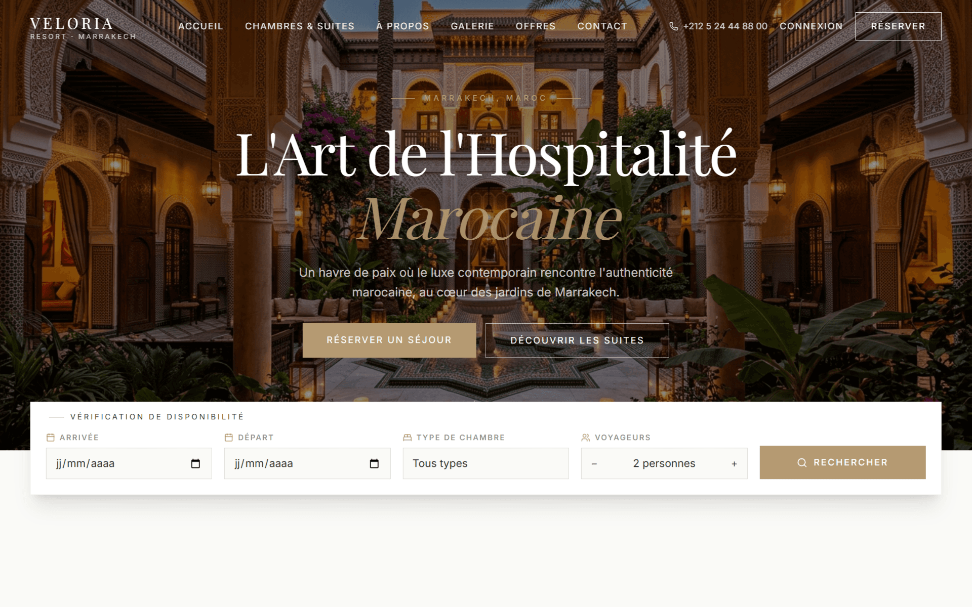 Veloria Resort — Luxury hotel website